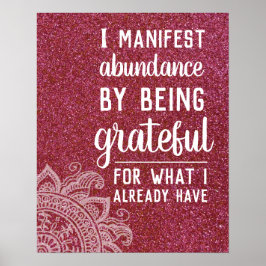 Inspirational Quote Law of Attraction Motivational ポスター