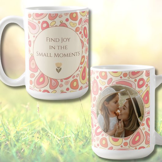 Inspirational Quote Mug with Custom Photo  コーヒーマグカップ