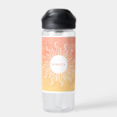 Inspirational Quote Mystic Sun Name Water Bottle ウォーターボトル (背面)
