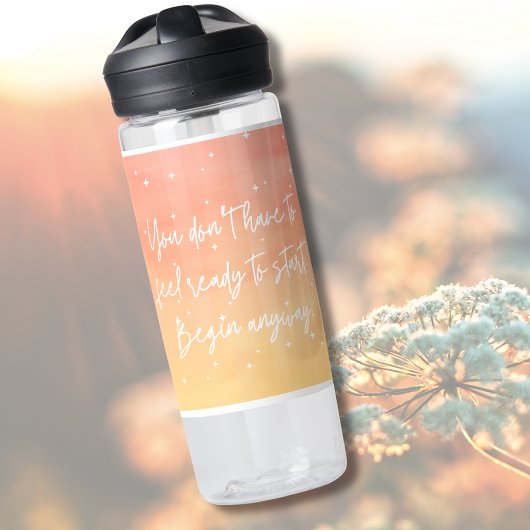 Inspirational Quote Mystic Sun Name Water Bottle ウォーターボトル
