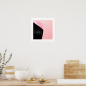 Inspirational Quote on Abstract Background ポスター (キッチン)