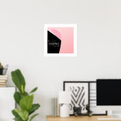 Inspirational Quote on Abstract Background ポスター (ホームオフィス)