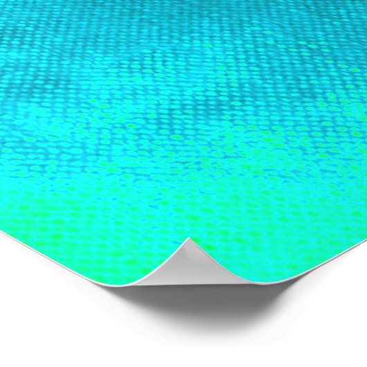 Inspirational Quote on Love on Turquoise ポスター (角)