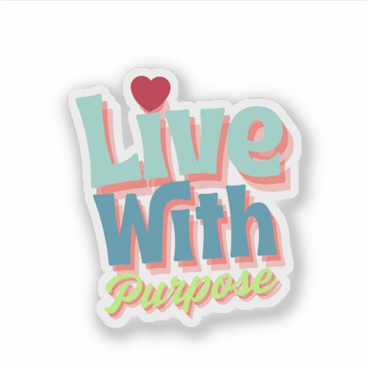 Inspirational Quote Sticker シール (正面)