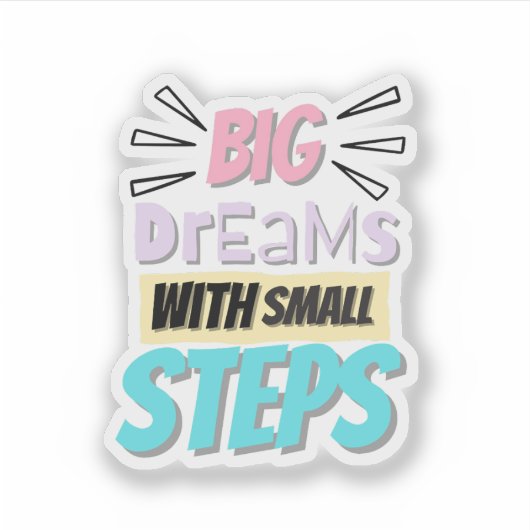 Inspirational Quote Sticker シール (正面)