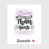 Inspirational Quote Sticker  シール (シート)