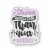 Inspirational Quote Sticker  シール (正面)
