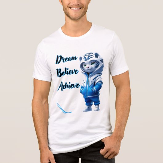  Inspirational Quote Tee for Men & Women, Casual  トライブレンドＴシャツ (正面)