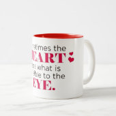  Inspirational Quote Two-Tone Coffee Mug ツートーンマグカップ (正面右)