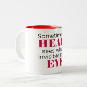  Inspirational Quote Two-Tone Coffee Mug ツートーンマグカップ (正面左)