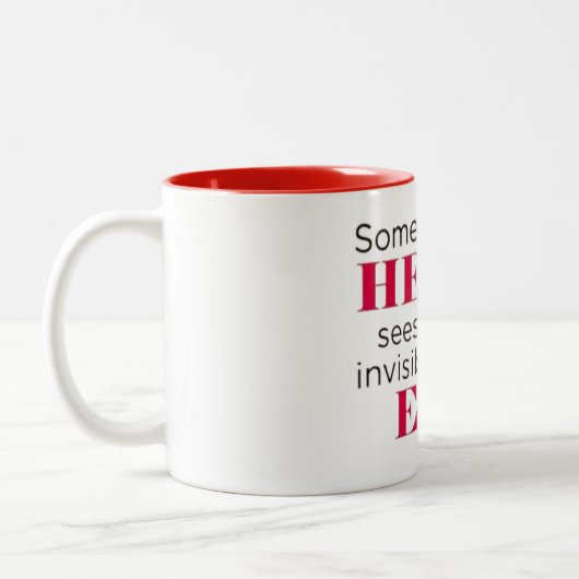  Inspirational Quote Two-Tone Coffee Mug ツートーンマグカップ (左)