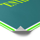 Inspirational Quote Typography ポスター (角)