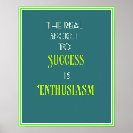 Inspirational Quote Typography ポスター (正面)