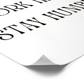 Inspirational Quote Wall Art - Dream Big Work Hard ポスター (角)