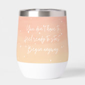 Inspirational Quote Watercolor Orange  (背面)