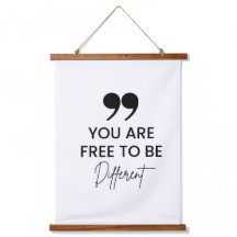 Inspirational Quote Wood Topped Wall Tapestry