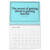 Inspirational Quotes 2026 Calendar カレンダー (1月 2027)