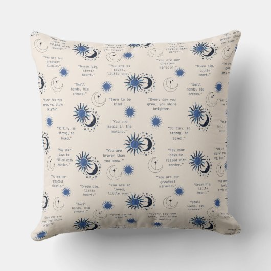 inspirational quotes for a baby クッション (裏面)