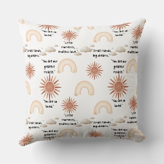 inspirational quotes for a baby クッション (裏面)