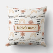 inspirational quotes for a baby クッション (正面)