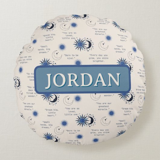 inspirational quotes for a baby ラウンドクッション (正面)