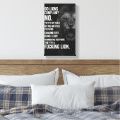 Inspirational Quotes Gym Poster, Wall Decor Office キャンバスプリント (インサイチュ (寝室))