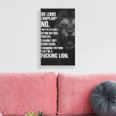Inspirational Quotes Gym Poster, Wall Decor Office キャンバスプリント (インサイチュ (リビング))