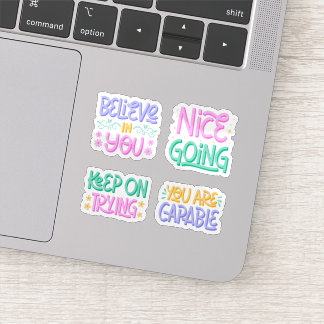 Inspirational quotes sticker set シール