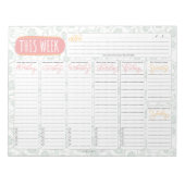 Inspirational Quotes “This Week” Weekly Planner ノートパッド (正面)