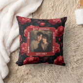 Inspirational Romantic Anniversary Throw Pillow クッション (ブランケット)
