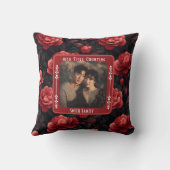 Inspirational Romantic Anniversary Throw Pillow クッション (裏面)