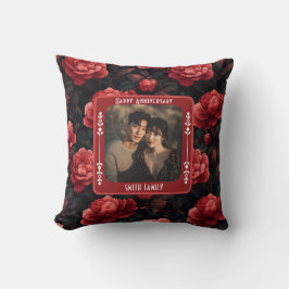Inspirational Romantic Anniversary Throw Pillow クッション