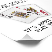 Inspirational Saying Playing Cards Poker Quote フォトプリント (角)