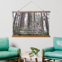 Inspirational Serenity Prayer Sunlit Forest