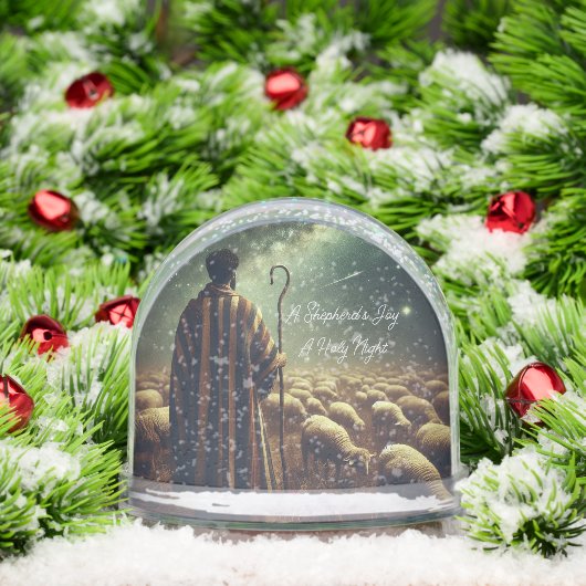 Inspirational Shepherd Flock Snow Globe (クリスマス)