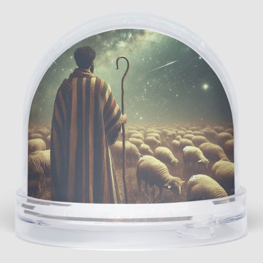 Inspirational Shepherd Flock Snow Globe (裏面)