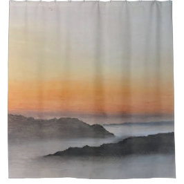 Inspirational Shower Curtain | Ice Storm Sunrise シャワーカーテン