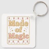 Inspirational Sparkly "Made of Magic" キーホルダー (裏面)