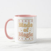 Inspirational Sparkly "Made of Magic" マグカップ (左)