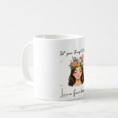 Inspirational Spring Floral Mug コーヒーマグカップ (正面左)