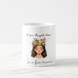 Inspirational Spring Floral Mug コーヒーマグカップ