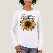  inspirational sunflower/butterfly トライブレンドＴシャツ (正面)