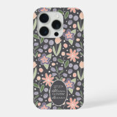 Inspirational Teacher Floral Design Phone Case iPhoneケース (裏面)