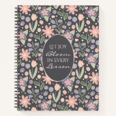 Inspirational Teacher Journal–Let Joy Bloom Design ノートブック (正面)
