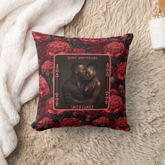 Inspirational Thoughtful Anniversary Throw Pillow クッション (ブランケット)