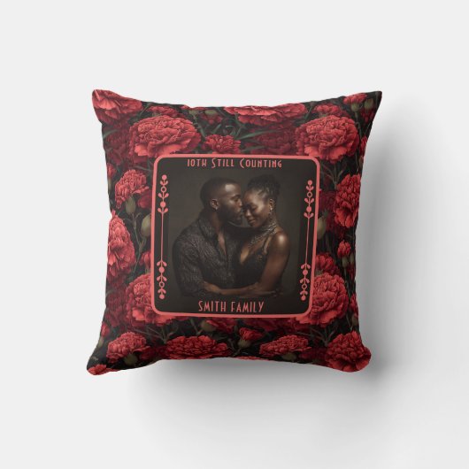 Inspirational Thoughtful Anniversary Throw Pillow クッション (裏面)