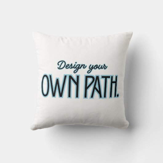 Inspirational Throw Pillow – Minimalist Motivation クッション (裏面)
