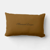 Inspirational Throw Pillow- Time waits on no one ランバークッション (裏面)