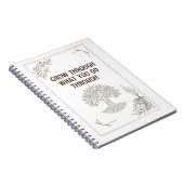 Inspirational Tree of Life Motivational ノートブック (右側)