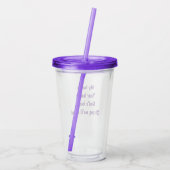 Inspirational Tumbler  アクリルタンブラー (裏面)